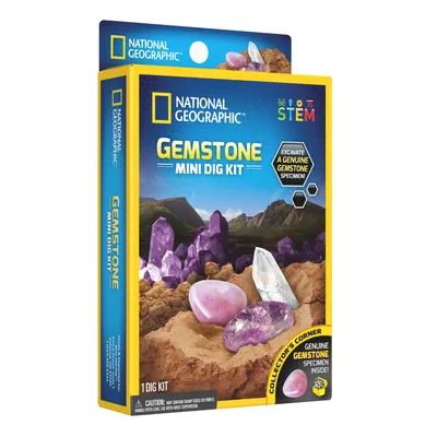 Produktbild von National Geographic Edelstein-Grab-Kit Impulse Mini Dig Gem Ausgrabungsset Juwel