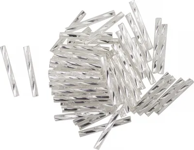 Produktbild von Stiftperlen gedreht, 20mm, 15g Silber