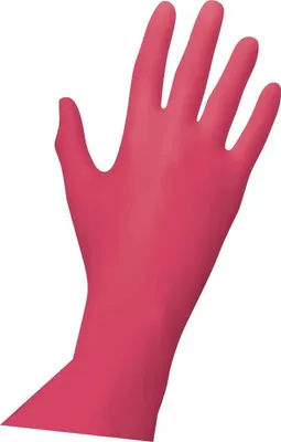 Produktbild von Unigloves RED PEARL Nitrilhandschuhe 7-8 Medium 100 Stück/Box
