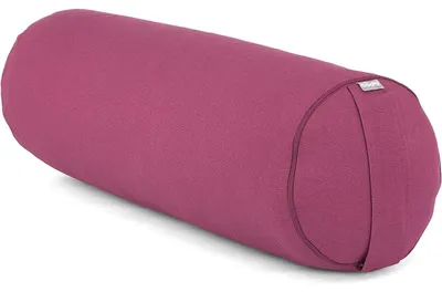 Productafbeelding van Yoga bolster - Rond - Ø 22 cm - Spelt vulling - Katoen - 65 cm
