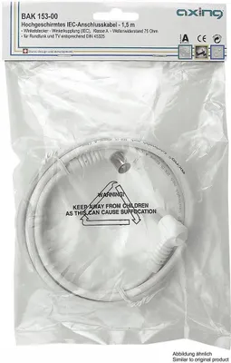 Obrázek produktu pro Axing 5m 2xIEC, 5 m, IEC, IEC