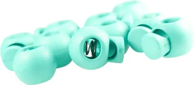 Produktbild von 10 Einloch Kordelstopper Kordelenden Kordelklemme rund 15x19mm, Farbwahl