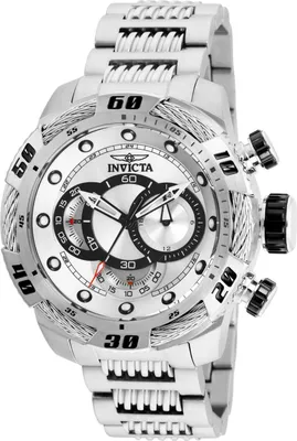 Obrázek produktu pro Invicta Speedway 25479 Pánské Hodinky - Quartz Hnutí - Nerezová Ocel se Stříbrným Ciferníkem - 50 mm