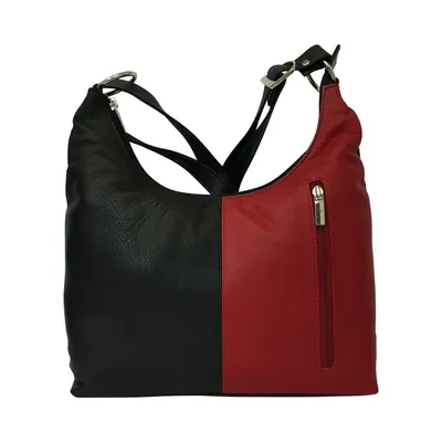 Produktbild von C1074 Cinino Crossbody Bag Rindleder Schwarz/Rot