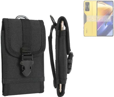 Produktbild von K-S-Trade Holster Handy Hülle kompatibel mit POCO F4 GT Holster Handytasche Gürtel Tasche Schutz Hülle Robust Outdoor schwarz