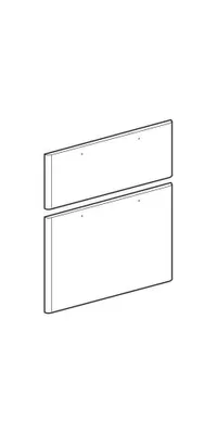 Produktbild von Geberit 595638000 Set Schubladenfronten f. Unterschrank