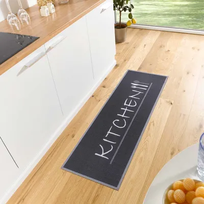 Produktbild von Hanse Home Läufer Rutschfest Kitchen Cutlery, Waschbar, Küche, Schwarz