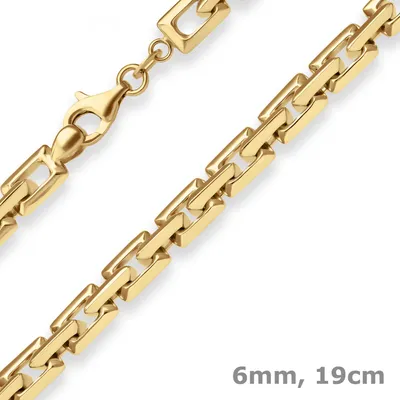 6mm-Armband-Fantasiekette-aus-585-Gelbgold-19cm