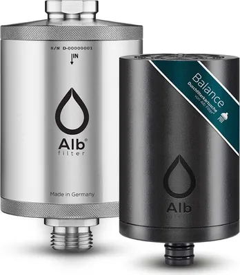 Produktbild von Alb Balance Duschfilter, reduziert Schwermetalle & Gerüche, 120x69mm, 1/2 Zoll Anschluss