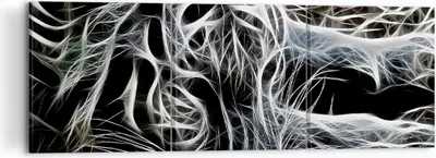 Produktbild von Bild auf Leinwand - Leinwandbild - Abstraktion modern - 120x40cm - Wand Bild - Wanddeko - Leinwanddruck - Bilder - Kunstdruck - Wanddekoration - Leinwand bilder - Wandkunst - CA120x40-3561