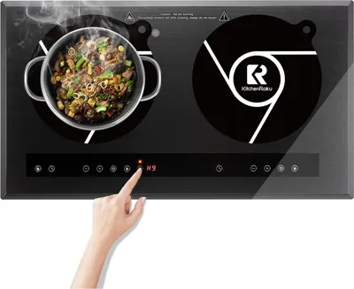 Produktbild von 2er Set Induktionskochfeldmatte 24cm Schwarz magnetischer Kratzschutz