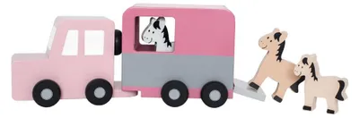 Obrázok produktu pre JaBaDaBaDo Horse trailer, Zviera, Horse trailer, 1,5 rok / roky, Viacfarebný, Kov, Plast, Drevo