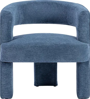Produktbild von Sessel mit blauer Strukturpolsterung - FONTANOVA