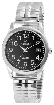 Produktbild von Herrenuhr Edelstahl aus Edelstahl mit Datumsanzeige, leserliche Zahlen
