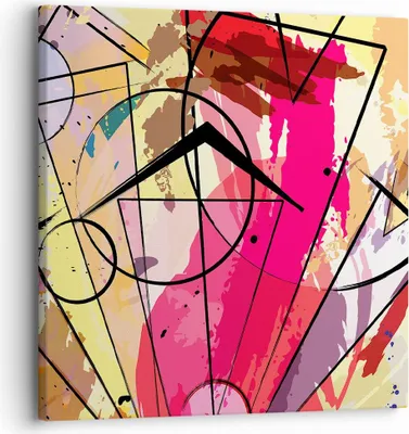 Produktbild von Bild auf Leinwand - Leinwandbild - Abstraktion modern - 30x30cm - Wand Bild - Wanddeko - Wandbilder - Leinwanddruck - Bilder - Kunstdruck - Wanddekoration - Leinwand bilder - Wandkunst - AC30x30-3603