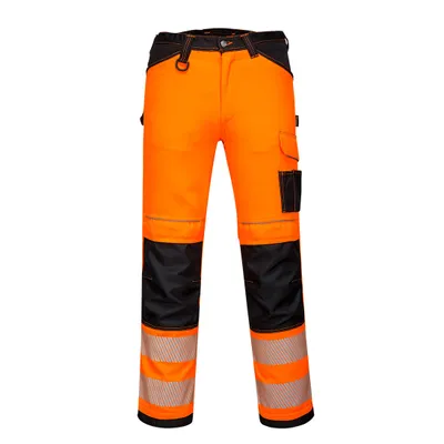 Produktbild von Portwest PW340 PW3 Warnschutz-Arbeitshose Orange/Black Gr. 30