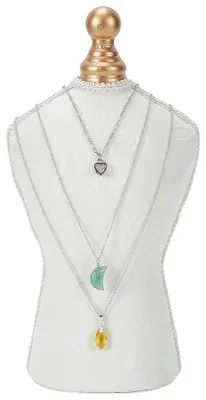 Imagen del producto de Solidchoice - Soporte de terciopelo para exhibir joyas, ideal para collares