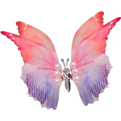 Produktbild von Haarspange Schmetterling-38857 - Rot/Lila KP38857