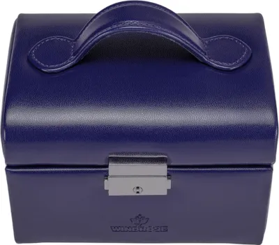 Image de WINDROSE boîte à bijoux Merino Moda Jewelry Box Dark Blue bleu marine