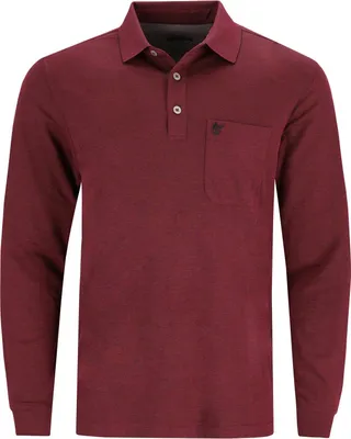 Produktbild von hajo H Polo 1/1 Arm "Soft 314 weinrot 56