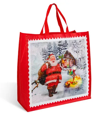 Produktbild von Weihnachtsgeschenkbeutel – rot – 45 x 44 x 19 cm