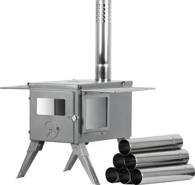 Produktbild von Kuchenka namiotowa ze stali nierdzewnej CampFeuer | 51,5 x 42 x 216 cm | podgrzewacz do namiotu kuchenka kempingowa