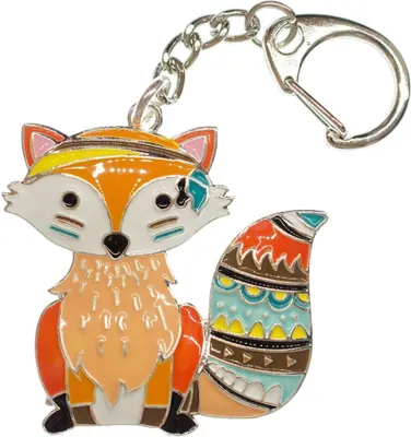 Produktbild von Fuchs Schlüsselanhänger Miniblings Rotfuchs Fuchsanhänger Metall bunt emailliert