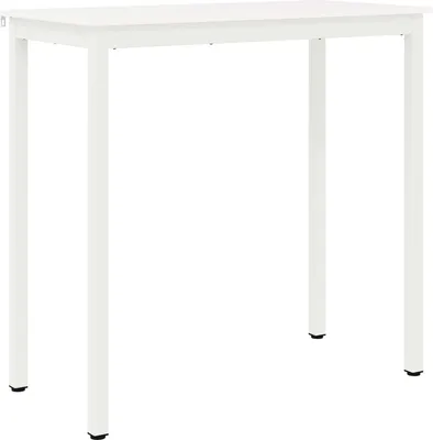 Obrázok produktu pre Barový stôl SYFAX™ biely 110 x 55 x 105 cm z masívneho borovicového dreva