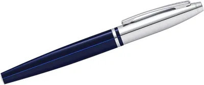 Produktbild von Cross Calais, Anklippbarer versenkbarer Stift, Blau, Chrom, Schwarz, Metall, Chrom, 0,7 mm