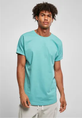Obrázek produktu pro Pánské tričko Urban Classics Long Shaped Turnup Tee glass - M