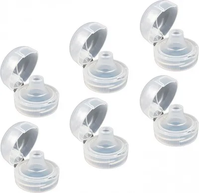 Produktbild von 6x Sportverschluss, Klappdeckel Flip Top für Kavodrink Tritan und Polycarbonatflaschen