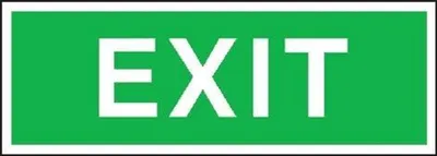 Immagine prodotto di Cartello di sicurezza Fol EXIT 300x105 mm