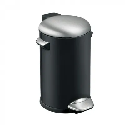 Image de EKO - Belle Deluxe Poubelle à pédale 20 litres - Steel Plastic - Noir, inox mat