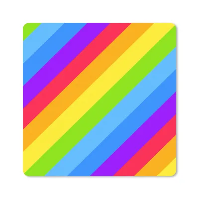 Produktbild von MuchoWow® Mauspad Mousepad Regenbogen - Muster - Stolz 20x20 cm - Mousepads - Maus Mat - Pad - Mausunterlage - Desk Mat - Bureauartikeln