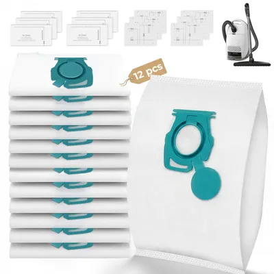 Produktbild von 12 Staubsaugerbeutel Kompatibel mit Miele TU Guard M1 S8380 /L1 / S1 / CO – Tu Guard M1, L1,s1