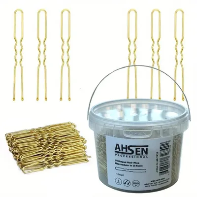 Produktbild von AP Haarklammern U-Form Gold 5cm Hair Pins Haarnadeln
