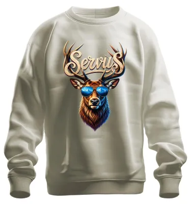 Imagen del producto de Servus, ciervo, astas, montañas, gafas de sol, Baviera, pantalones de cuero, sudadera, jersey, naturaleza