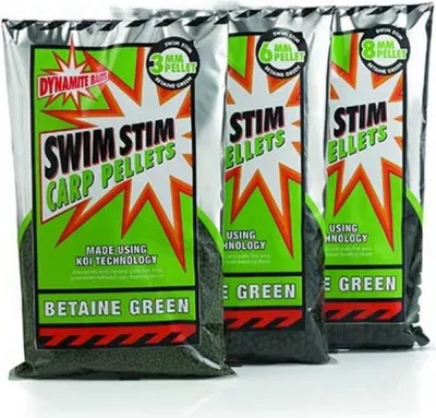 Produktbild von Dynamite Baits Swim Stim Green Betaine Pellets 3mm 900 gr