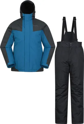 Produktbild von Mountain Warehouse - Skijacke und Hosen für Herren MW1808 (S) (Blau)