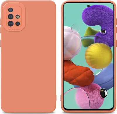 Zdjęcie produktu dla Pokrowiec Cadorabo do Samsung Galaxy A51 4G / M40s z pomarańczowym silikonowym etui TPU na telefon komórkowy