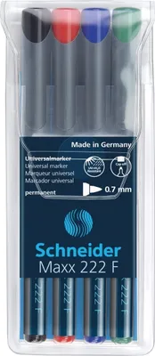 Produktbild von Universalmarker Maxx 222 permanent F 4er Packung mit 40 Stück