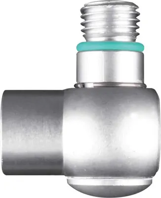 Produktbild von Oms 90 Grad Unf 3/8´´ Lp Männlich Zu Unf 3/8´´ Lp Weiblich Adapter Silber  Silber One Size