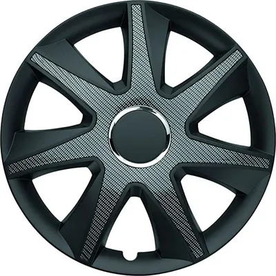 Produktbild von Albrecht Radzierblende Run Carbon Dark 15" schwarz Radkappe