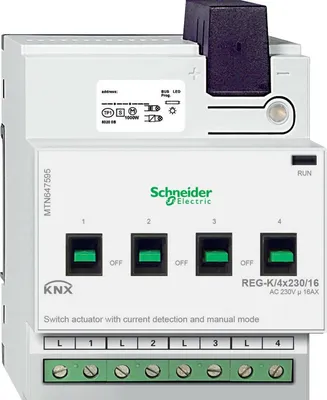 Produktbild von SCHNEIDER ELECTRIC Schaltaktor REG-K/4x230/16
