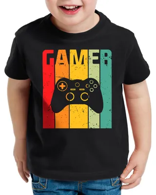 Produktbild von style3 Gamer Retro T-Shirt für Kinder