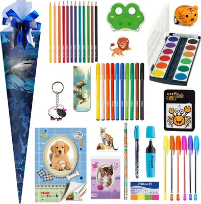 Produktbild von Herlitz Schultüte Hai 70 cm gefüllt