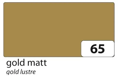 Produktbild von Folia Tonkarton 220g/m², 50x70cm, 25 Bogen, gold/matt (1 Stück)