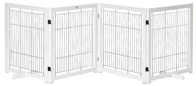 Image de Barrière de sécurité Pawhut PawHut - Bois - 305 x 35,5 x 82 cm