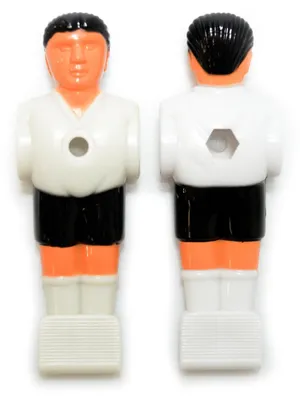 Image de Bandito, figurines de kickers professionnelles, 16 mm, blanc et noir, lot de 11 pièces.