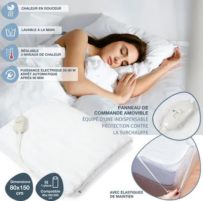 Image de Surmatelas Chauffant 150x80cm